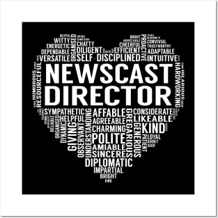 Newscast Director Heart Posters and Art